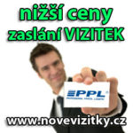 snížení cen poštovného vizitek