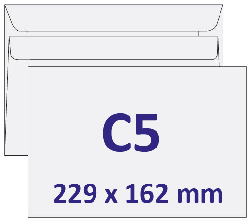 Samolepící obálka C5 - rozměry 229 x 162 mm