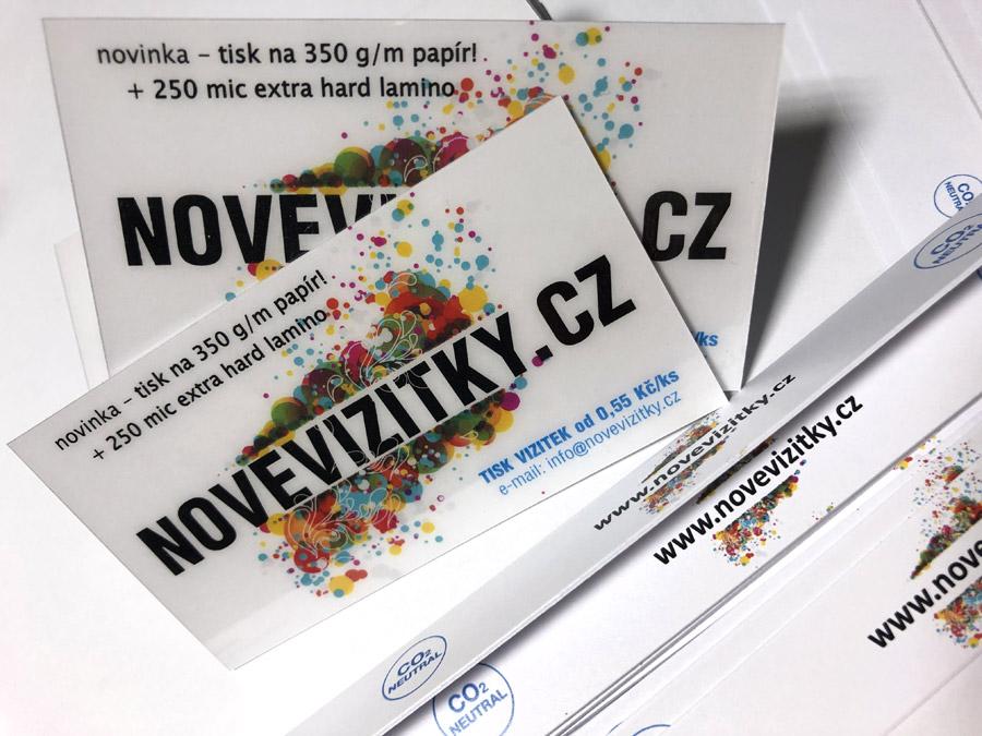 Ceny vizitek pro rok 2025 jsou beze změny, stejné jako před 10 lety